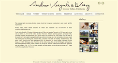 Desktop Screenshot of anselmovineyards.com